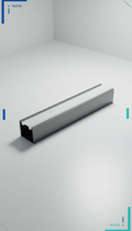 Canal aluminio con difusor opal