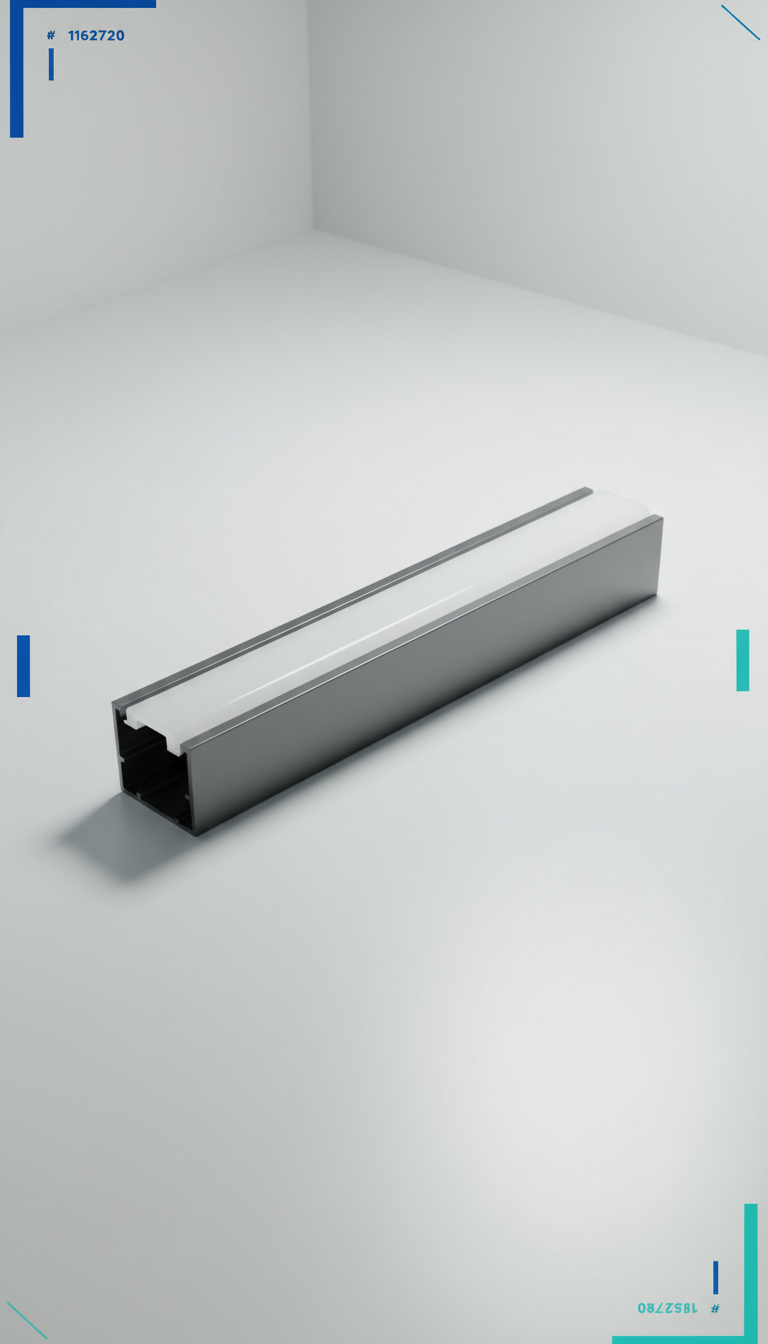 Canal aluminio con difusor opal